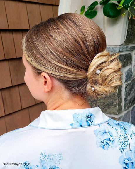 mother of the bride hairstyles simple low bun laurasnyderhair