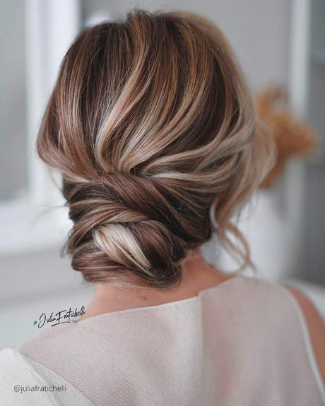 mother of the bride hairstyles slightly messy elegant updo juliafratichelli