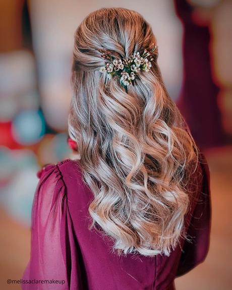 mother of the bride hairstyles halfup half down melissaclaremakeup