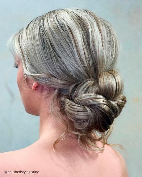 mother of the bride hairstyles low bun with braided texture polishedstylejustine