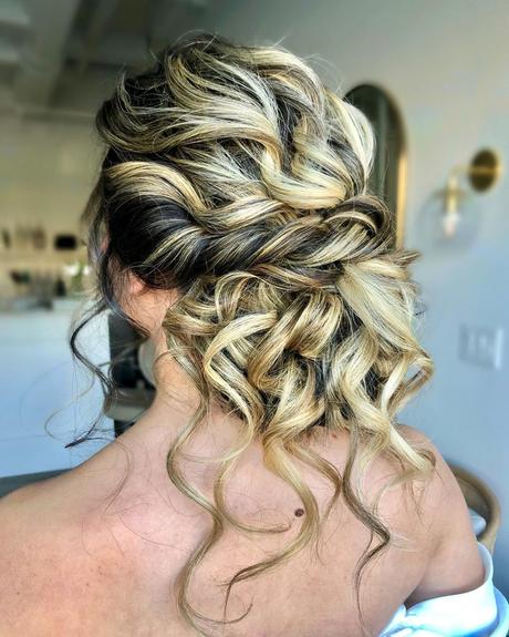 mother of the bride hairstyles curly bun with loose curls alexandralee1016