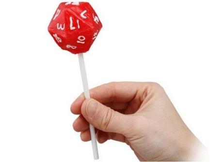 Icosahedron themed lollipops