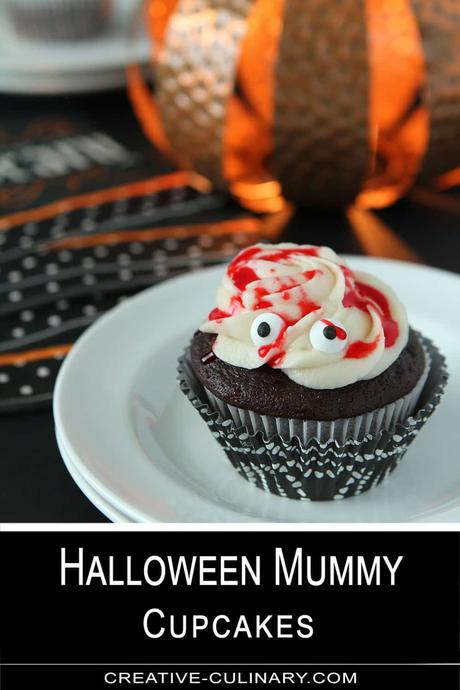 Halloween Mummy Cupcakes