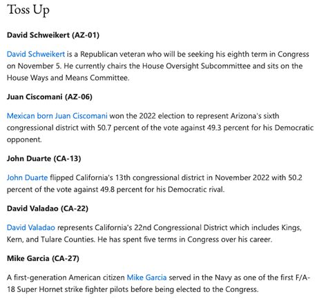 These Republican House Seats Could Flip To Democratic