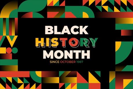 Free vector hand drawn flat black history month background