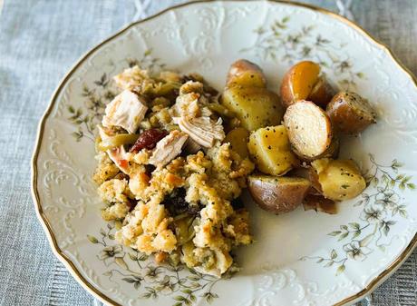 Leftover Turkey Stuffing Casserole