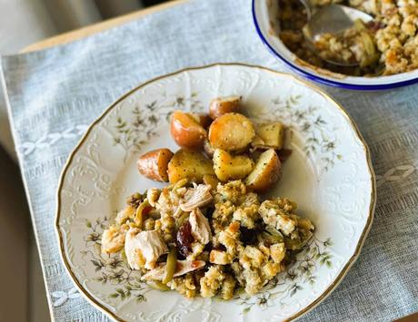 Leftover Turkey Stuffing Casserole