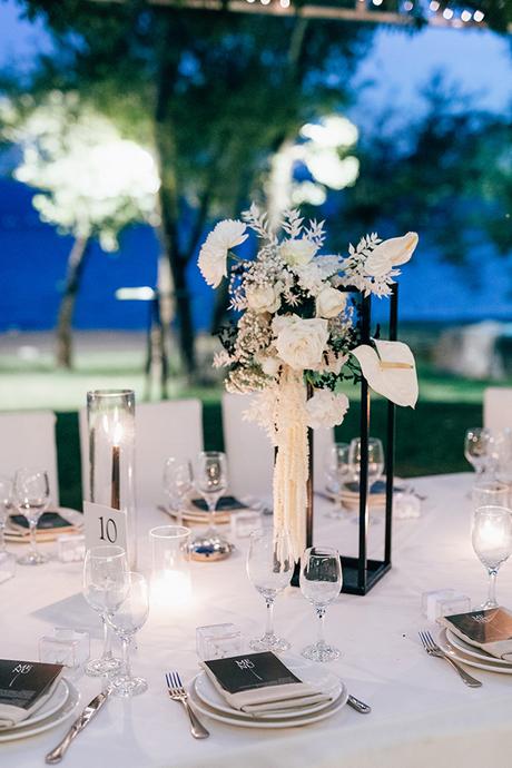 Modern wedding with a black and white theme  | Vasia & Dionysus