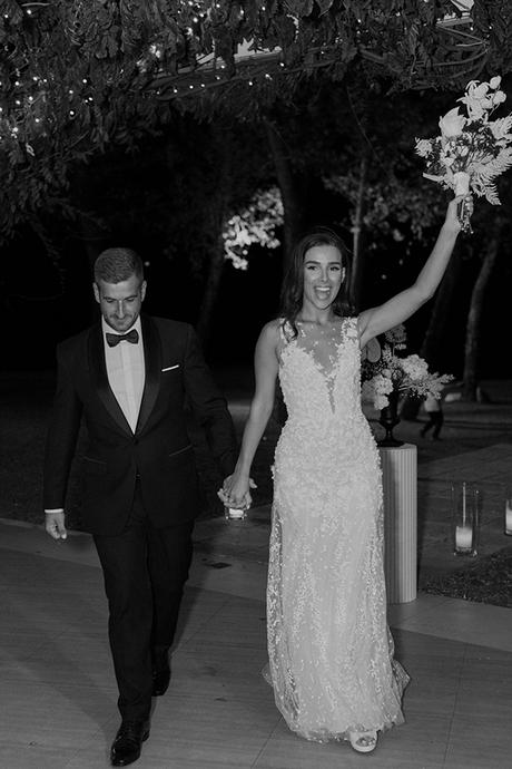 Modern wedding with a black and white theme  | Vasia & Dionysus