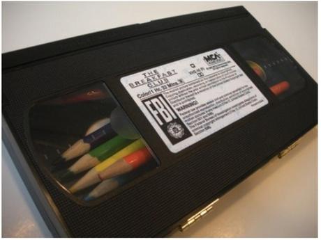 VHS tape used as Pencil Case