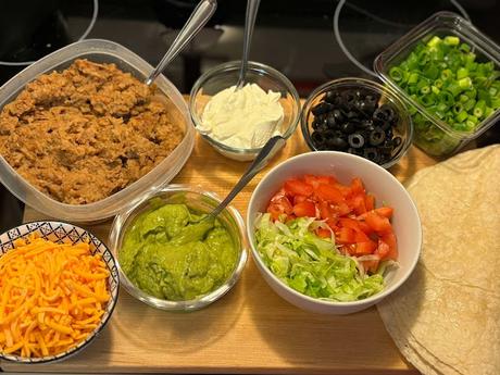 Easy 7-Layer Mexican Dip Burritos