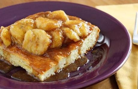 Bananas Fosters Topped Overnight French Toast