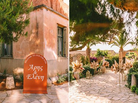 Boho chic wedding at Pyrgos Melissourgou | Helen & Aris