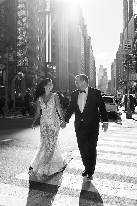 Summer wedding with romantic details and a stunning next day shoot in NY | Alexandra & Florentin