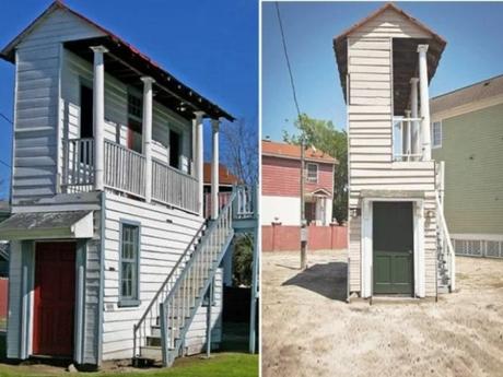 Thin house in Charleston, USA