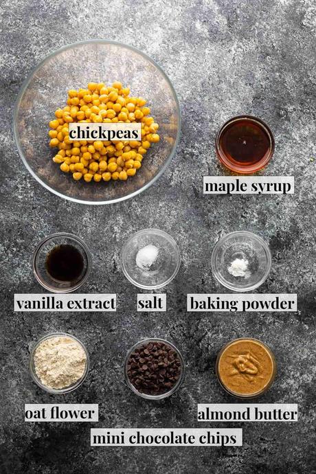 Chickpea Cookie Dough Ingredients