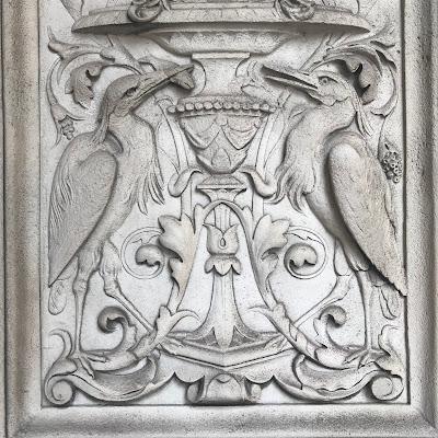 Mythological beasts and birds at Burlington House