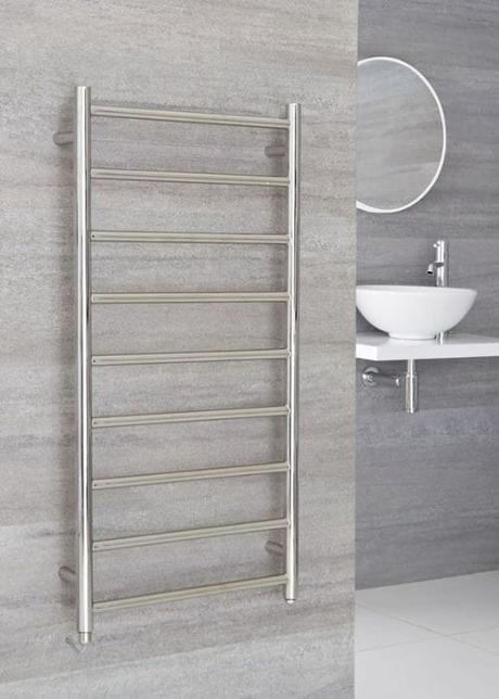 milano esk electric wall heater in a modern bathroom