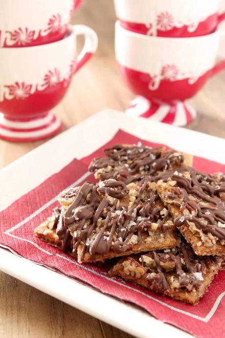 Salted Chocolate Graham Cracker Toffee