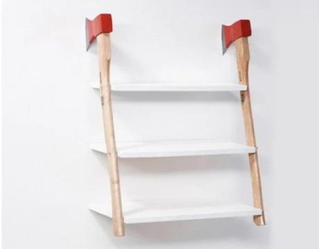 Axe Inspired Book Shelf