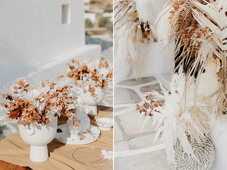 Destination wedding in Kythnos with rust terracotta shades | Nefeli & Michalis