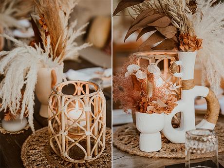 Destination wedding in Kythnos with rust terracotta shades | Nefeli & Michalis