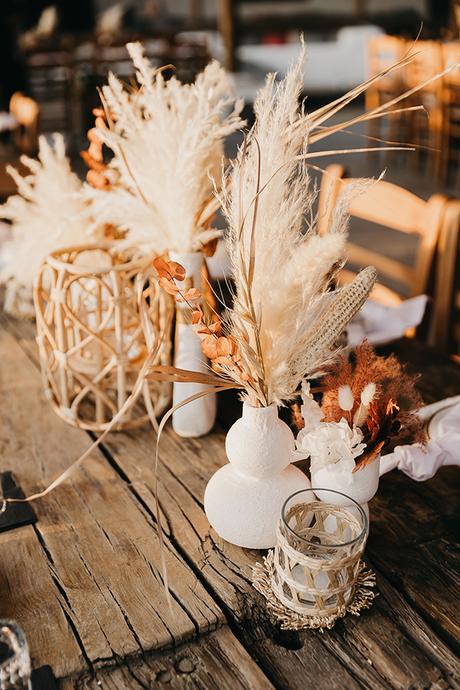 Destination wedding in Kythnos with rust terracotta shades | Nefeli & Michalis