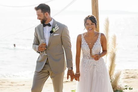 Gorgeous summer wedding in Naxos with a bohemian vibe | Lorraine & Eric