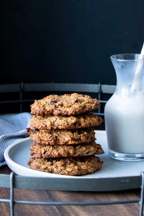 Vegan Gluten Free Oatmeal Raisin Cookies