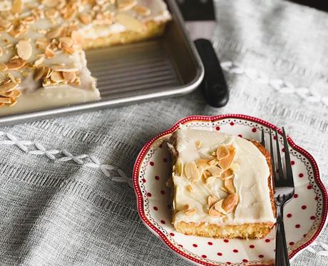 White Texas Sheet Cake