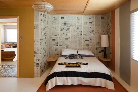 Old Newspapers Turned into Wallpaper