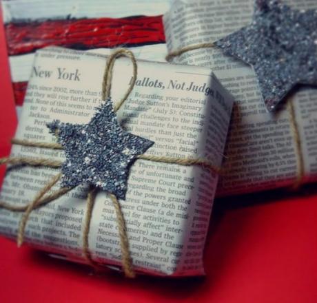 Old Newspapers Turned into Wrapping Paper