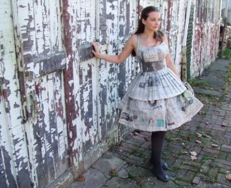 Old Newspapers Turned into a Dress