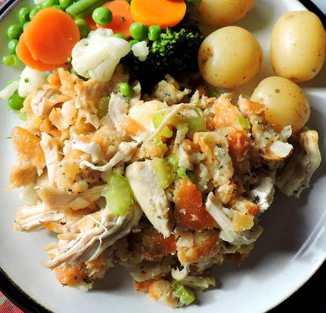 Amish Chicken & Stuffing Casserole