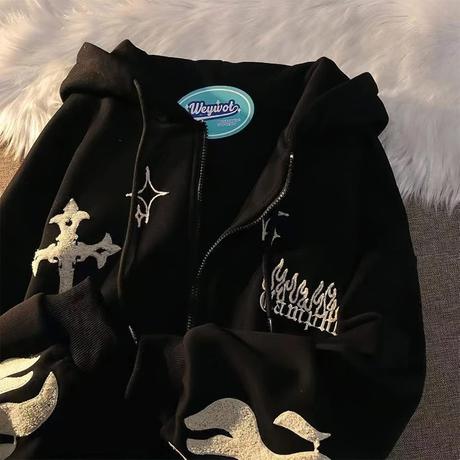 	
star hoodie y2k