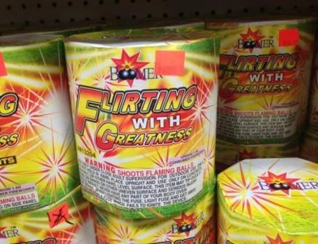 The Flirting With Greatness Firework