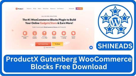 ProductX Gutenberg WooCommerce Blocks Free Download