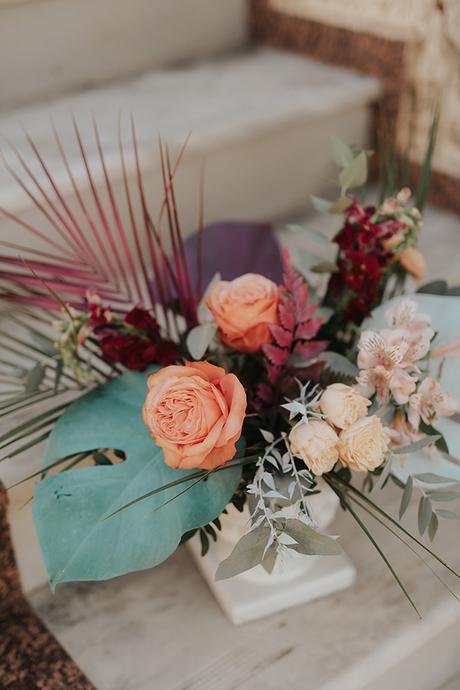 Vintage wedding with soft pastel blooms | Tatiana & Pavlos