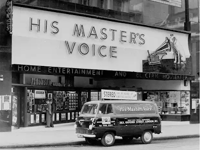 HMV, Oxford Street – Art Deco, glass bricks, Vitrolite and curved glass