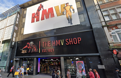 HMV, Oxford Street – Art Deco, glass bricks, Vitrolite and curved glass