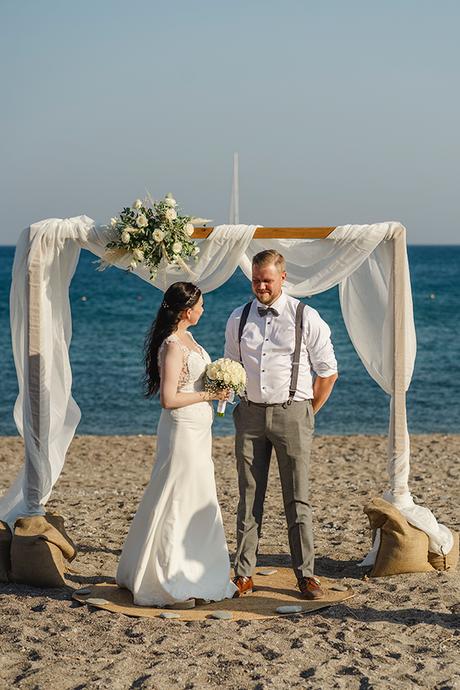 Intimate beach wedding in Rhodes | Alexandra & Ville