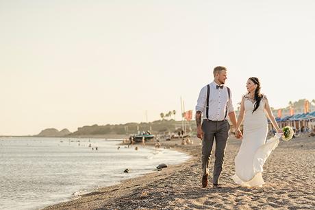 Intimate beach wedding in Rhodes | Alexandra & Ville