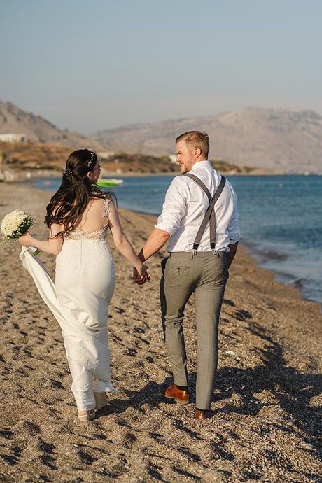 Intimate beach wedding in Rhodes | Alexandra & Ville