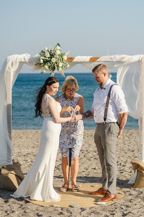 Intimate beach wedding in Rhodes | Alexandra & Ville