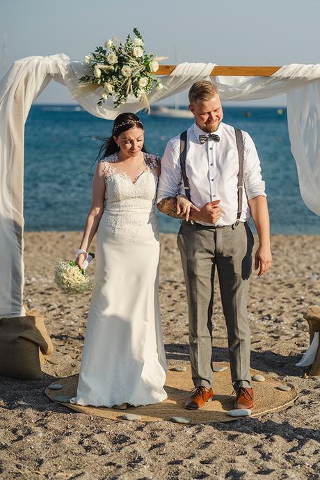 Intimate beach wedding in Rhodes | Alexandra & Ville