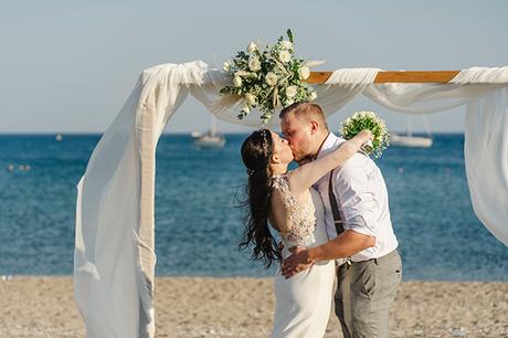 Intimate beach wedding in Rhodes | Alexandra & Ville