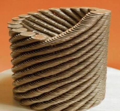 Stacked Coins Made in Art