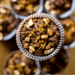 spiced carrot walnut muffins