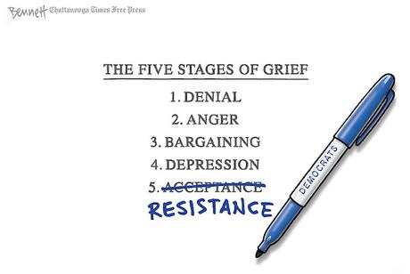 The Five Stages Of (Democratic) Grief