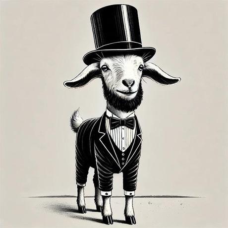 A Goat Dressed Like Abraham Lincoln